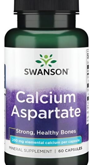 Aspartato De Calcio 200mg 60 Capsulas De Swanson