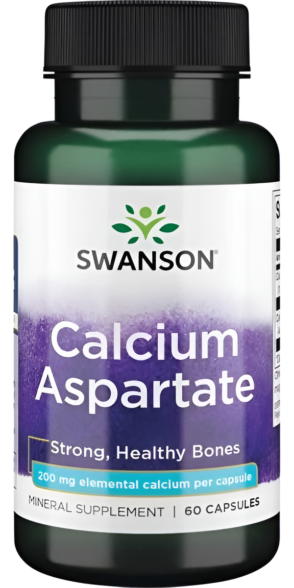 Aspartato De Calcio 200mg 60 Capsulas De Swanson
