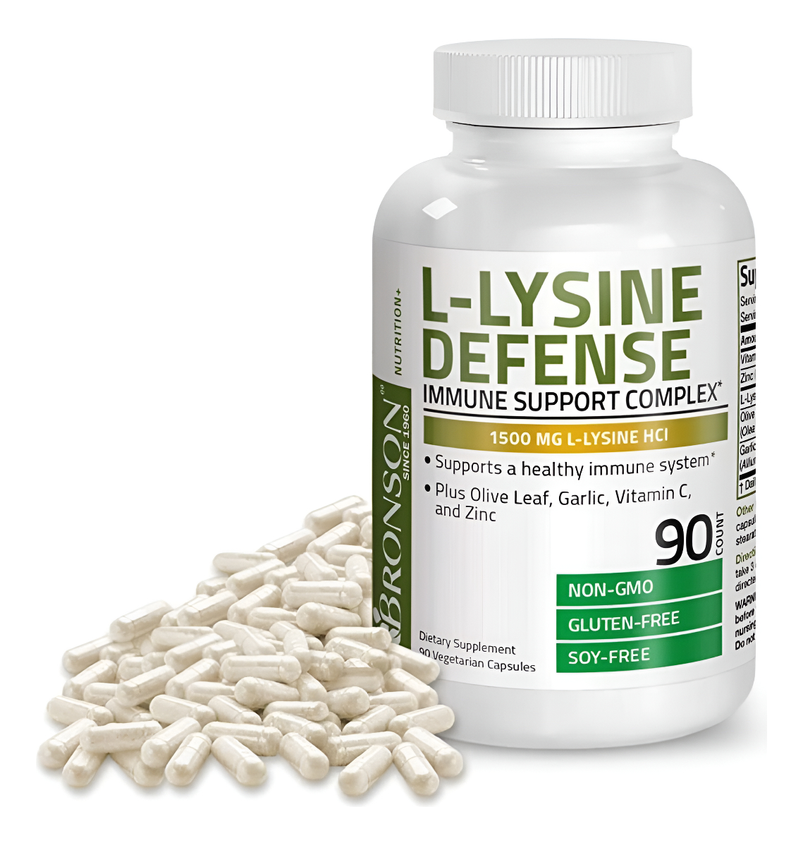L-lisina 1500mg - Bronson