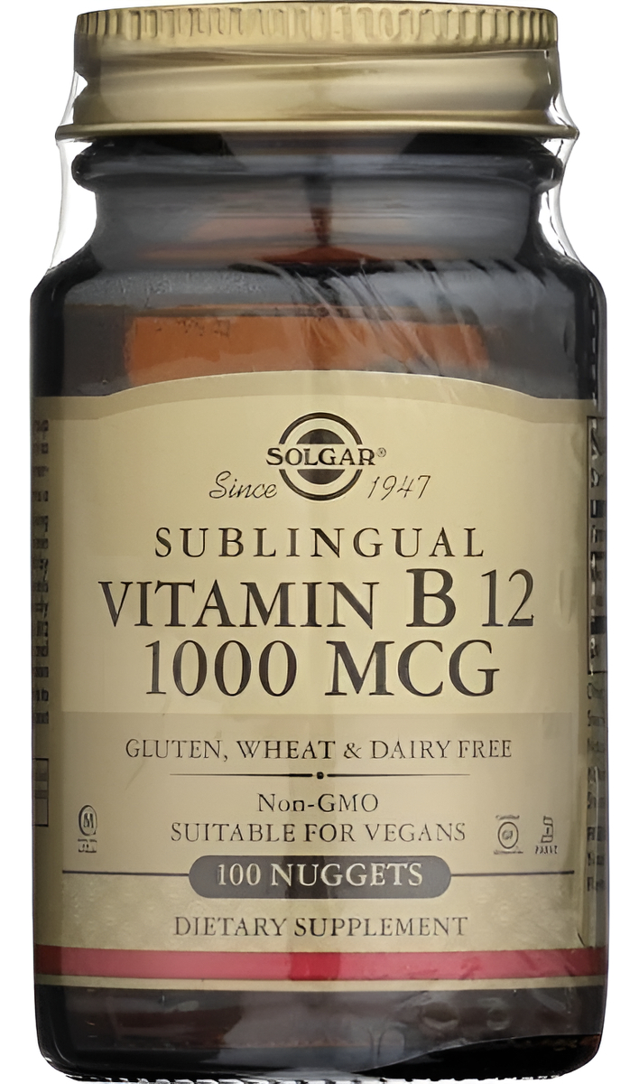 Vitamin B12 Sublingual 1000 Mcg 100 Pastillas De Solgar