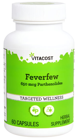 Matricaria Feverfew 100 Caps 650mg Por Cápsula Vitacost
