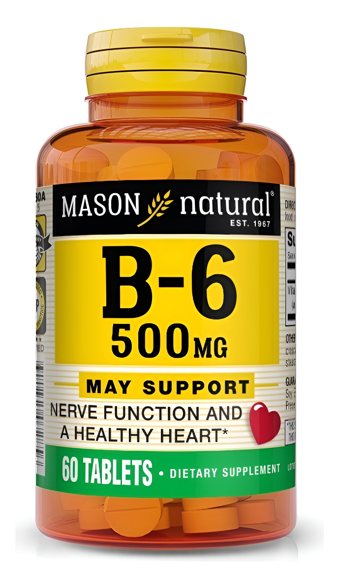 Vitamina B6 Tabletas De 500 Mg