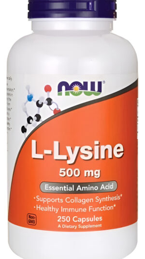 L Lysine Lisina 500 Mg 250 Caps Recuperacion Sistema Inmune