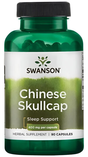 Chinese Skullcap 90 Caps 400 Mg Soporte Para El Sueño