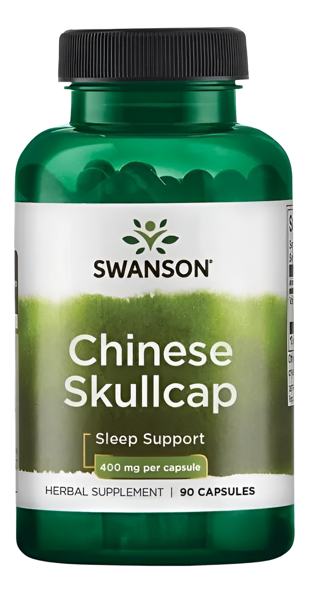 Chinese Skullcap 90 Caps 400 Mg Soporte Para El Sueño