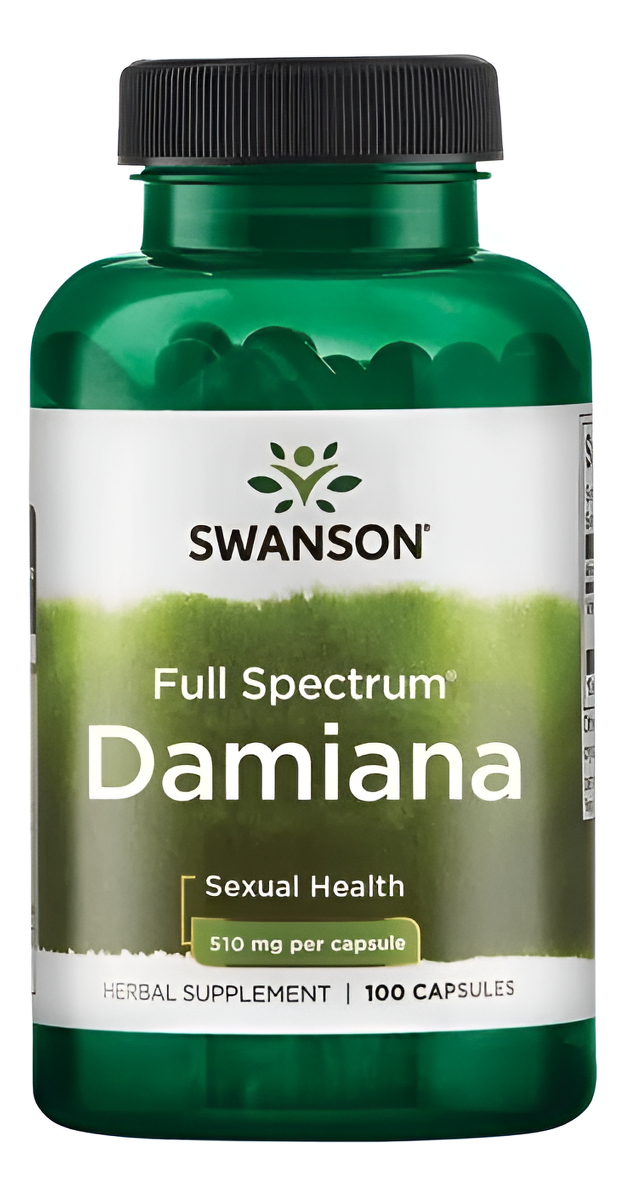 Damiana 100 Caps 510mg Turnera Diffusa De Sw