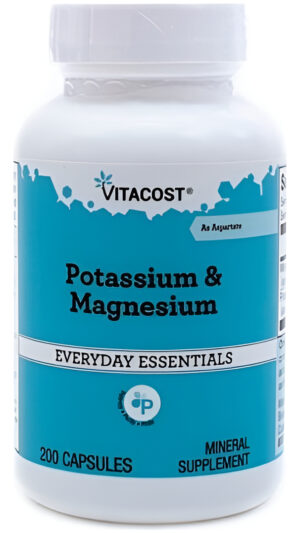 Potassium & Magnesium 200 Caps  De Vitacost