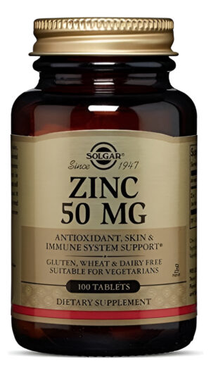 Solgar Zinc 50 Mg - 100 Tablets