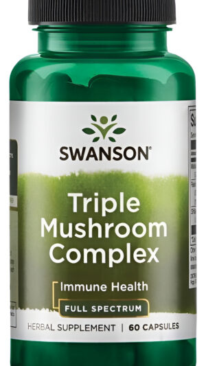 Triple Mushroom Complex- 60 Caps- Full Spectrum De Swanson