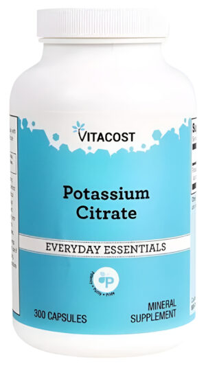 Potassium Citrate 99 Mg 300 Caps Citrato De Potasio Vitacost