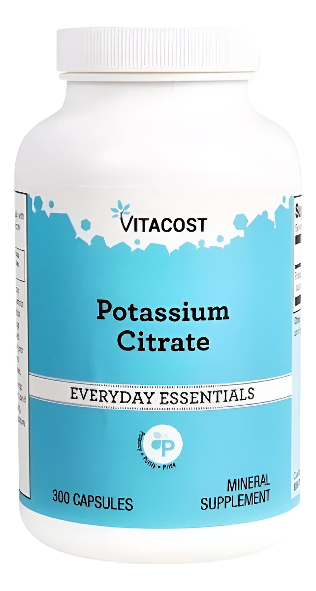 Potassium Citrate 99 Mg 300 Caps Citrato De Potasio Vitacost