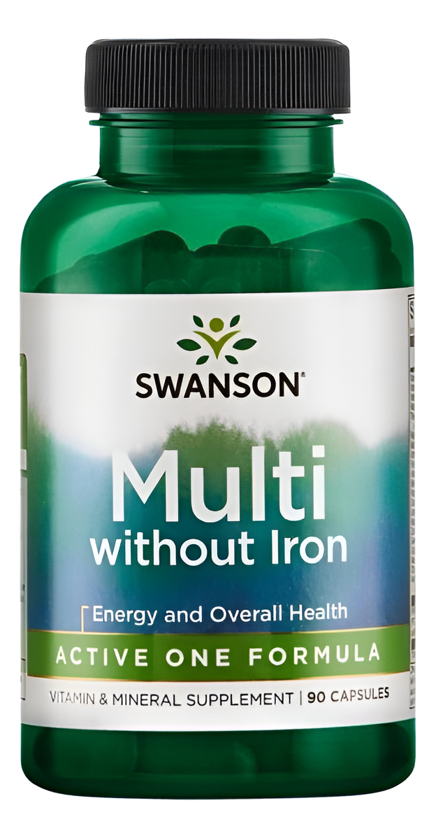 Multi Without Iron - Active One Formula- 90 Caps Swanson