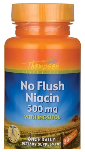 Niacina No Flush  500 Mg 30 Cápsulas Vegetarianas
