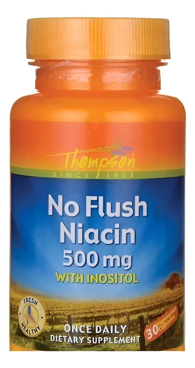 Niacina No Flush 500 Mg 30 Cápsulas Vegetarianas
