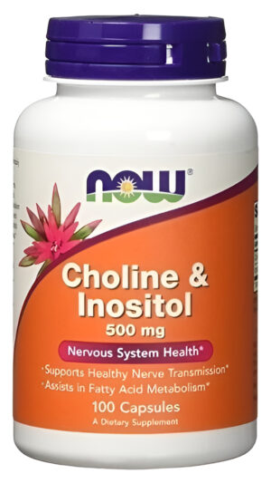 Choline Colina & Inositol 100 Capsulas 500mg Sistem Nervioso