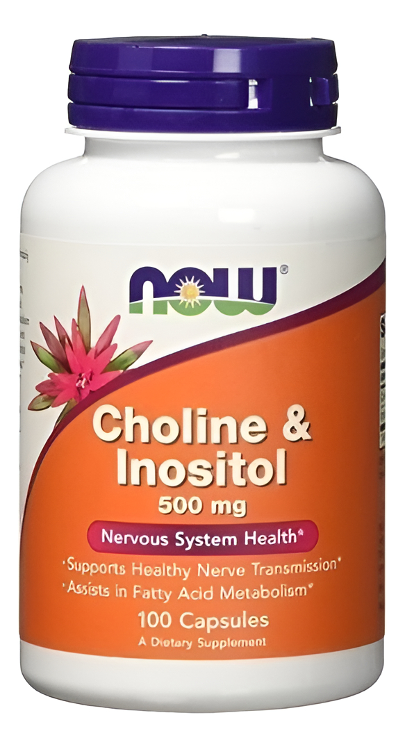 Choline Colina & Inositol 100 Capsulas 500mg Sistem Nervioso