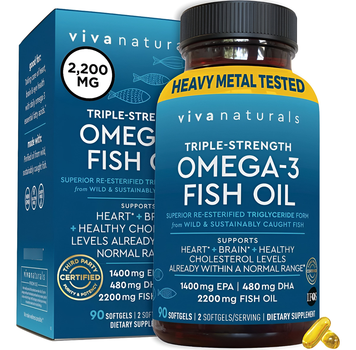 Omega 3 2200 Mg 90caps Viva Nat