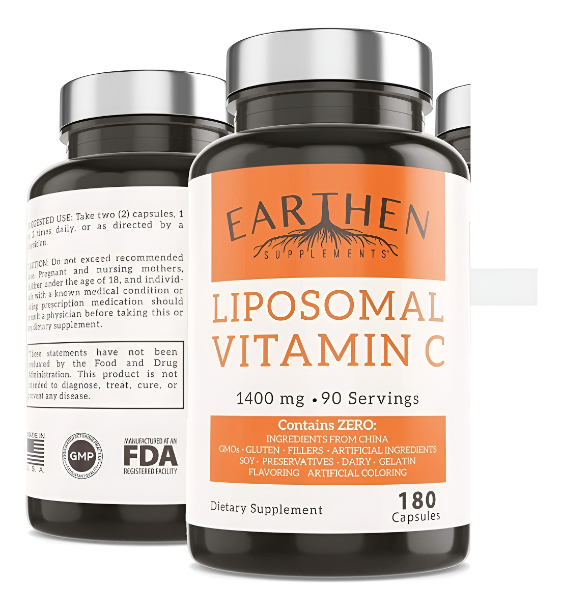 Vitamina C 1400mg Earthen Suppl