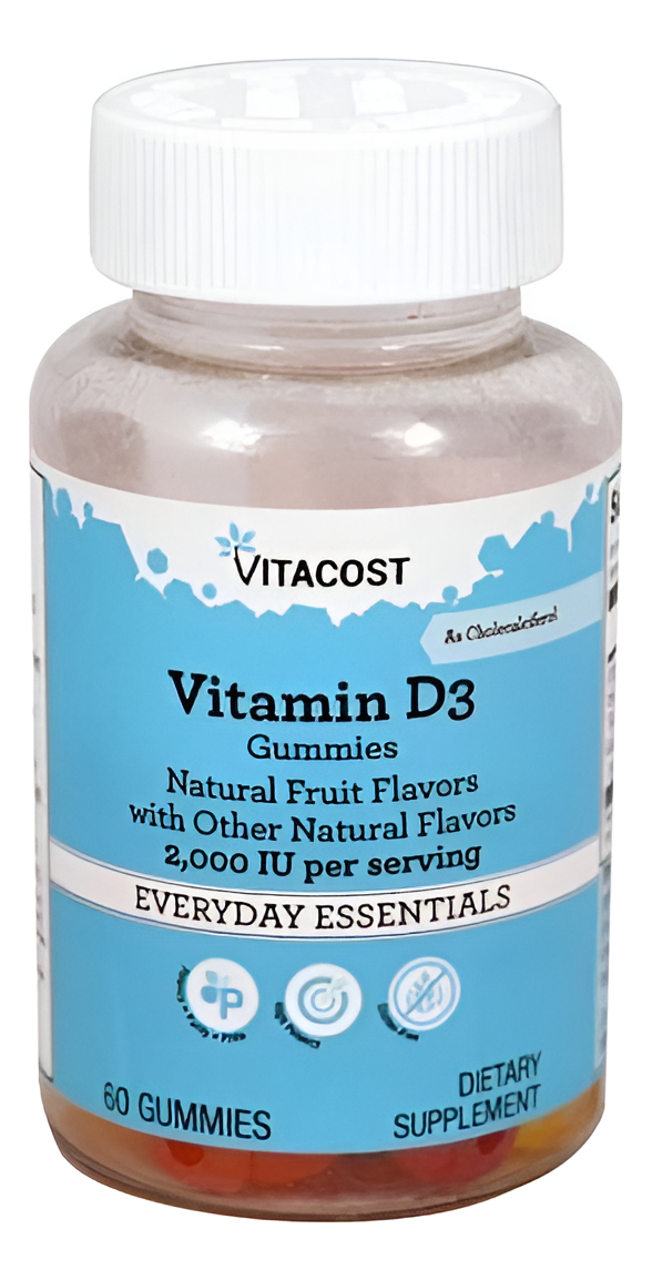 Vitamina D3 Para Adultos - 2000 Ui - 60 Gomitas