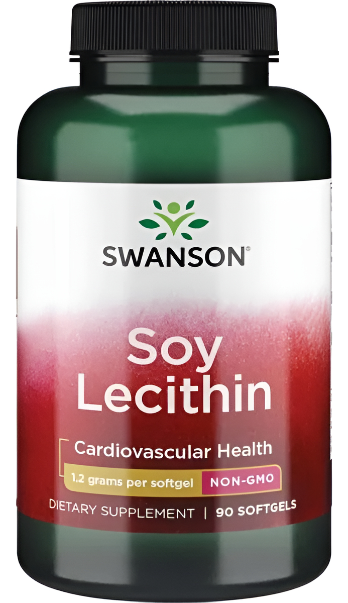 Lecithin De Soya Sin Ogm 1.200 Mg 90 Sgels De Swanson
