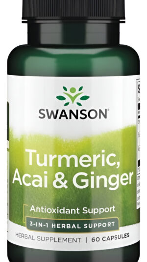 Cúrcuma Acai Y Jengibre 60 Caps Salud Digestiva