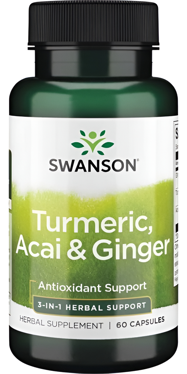 Cúrcuma Acai Y Jengibre 60 Caps Salud Digestiva