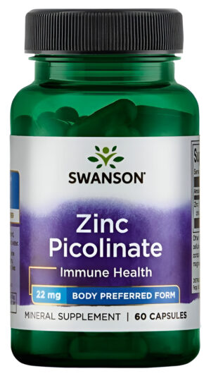 Zinc Picolinate - Body Preferred Form - 60 Caps- 22 Mg Sw