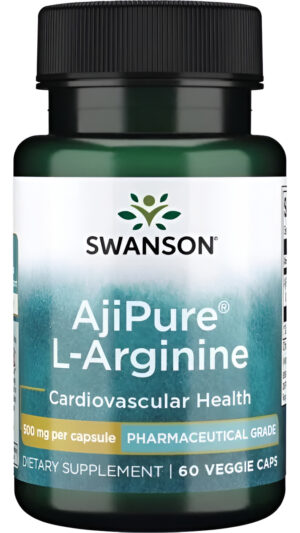 Ajipure L-arginina 60 Caps 500 Mg Swanson Sis Cardiovascular