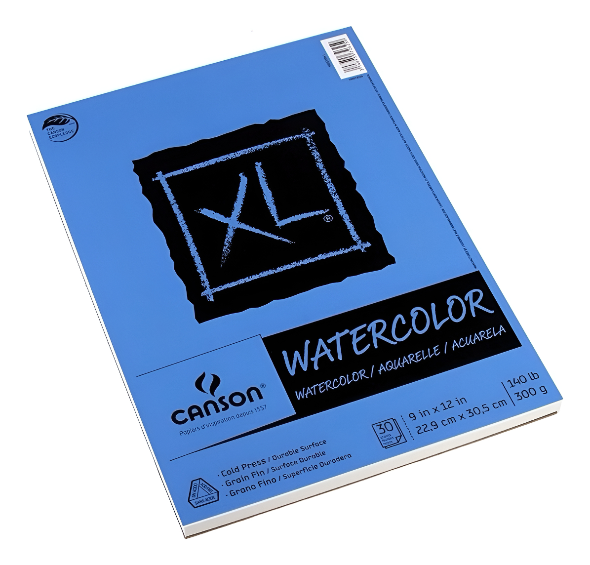 Watercolor Xl Canson 30 Hojas 300g 22,9x30,5 Cm