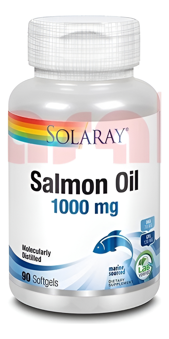Aceite De Salmón Ácidos Grasos Omega 3 Solaray 90 Softgel