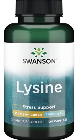 L-lysine Free Form 500 Mg 100 Caps De Swanson