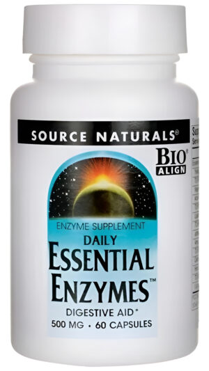 Essential Enzymes Enzimas Digestivas 60 Caps Source Naturals