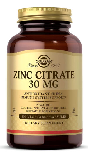 Zinc 100 Cap 30 Mg Solgar