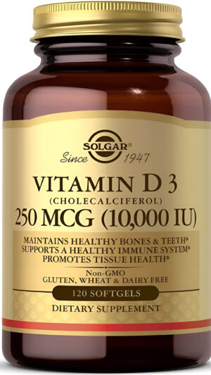 Vitamina D3 (colecalciferol) 10,000 Iu Solgar -120 Cáps
