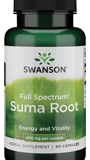 Suma Root Ginseng Brasileño 400mg 60 Caps Adaptogeno Energia