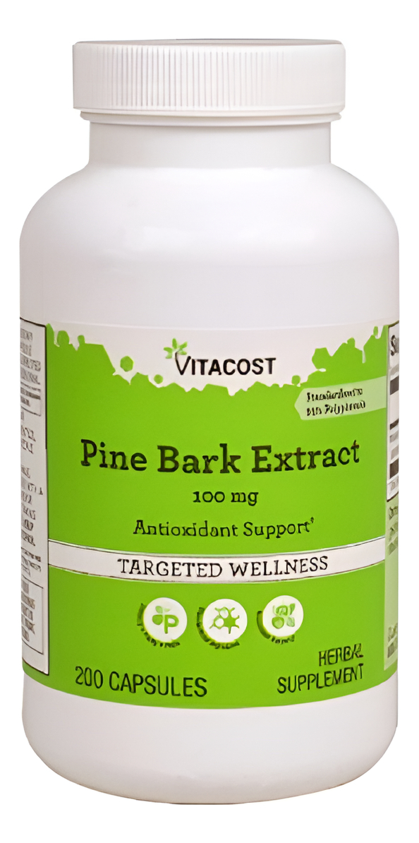 Pine Bark Extract Corteza De Pino, 100 Mg 200 Capsulas