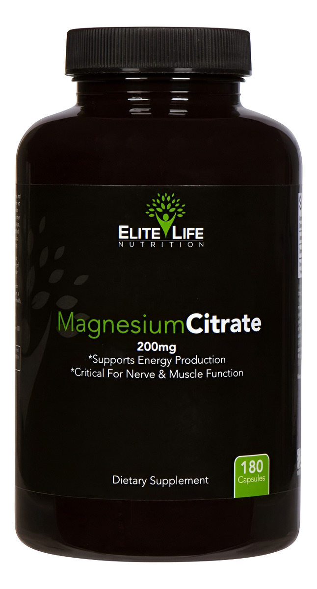 Citrato Magnesio 180 Cap Elite