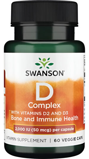 Vitamin D Complex Con Vitamins D2 & D3- 60 Caps 2000iu 50mcg