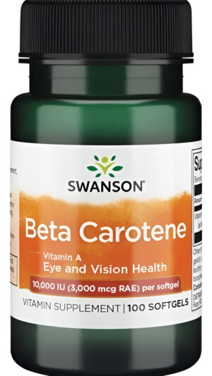 Beta Caroteno 10.000 Iu ( 3.000 Mcg ) 100 Capsulas Blandas