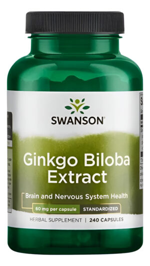 Extracto De Ginkgo Biloba  Estandarizado 240 Caps 60 Mg