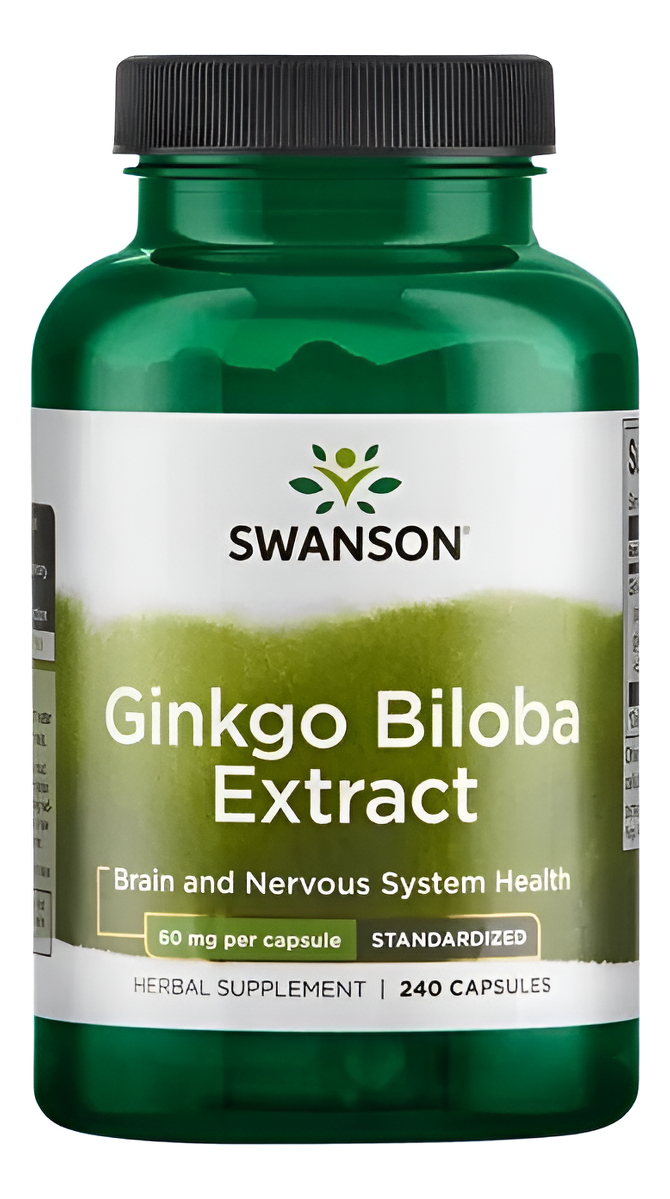 Extracto De Ginkgo Biloba Estandarizado 240 Caps 60 Mg