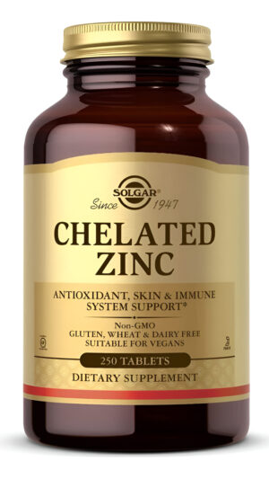 Zinc 22 Mg 250 Tabletas Solgar