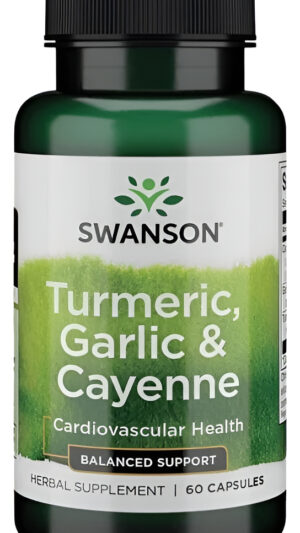 Cúrcuma Con Ajo Y Cayena Suplemento Cardiovascular 60 Caps