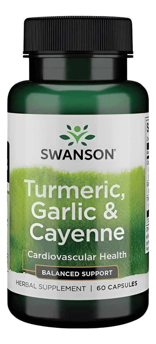Cúrcuma Con Ajo Y Cayena Suplemento Cardiovascular 60 Caps
