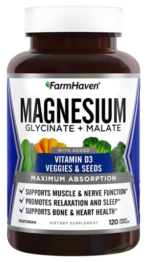 Magnesio  120cap Con Vitamin D3