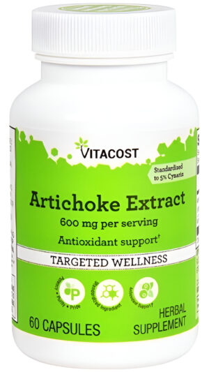 Alcachofa Artichoke Extract 600 Mg 60 Capsulas De Vitacost
