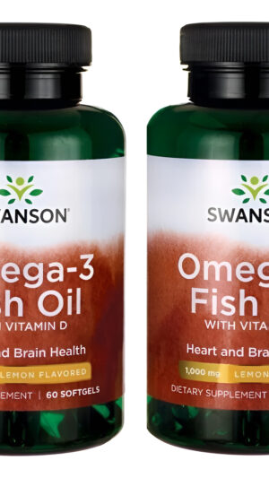 Aceite De Pescado Omega 3 Con Vitamina D 120 Softgels