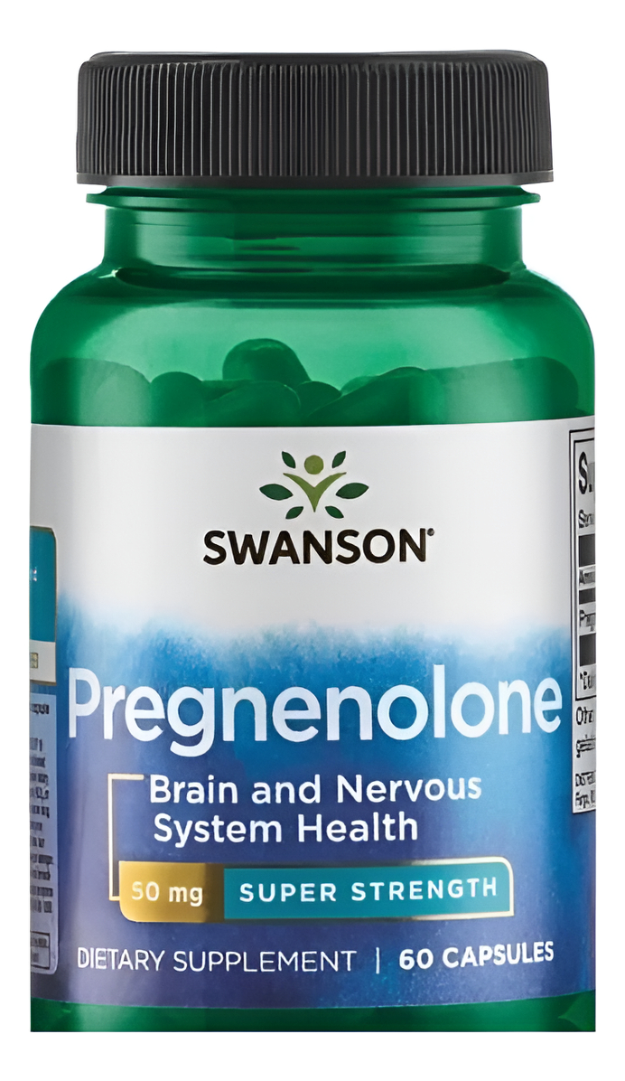 Pregnenolone Super Fuerza 50mg 60 Capsulas De Swanson