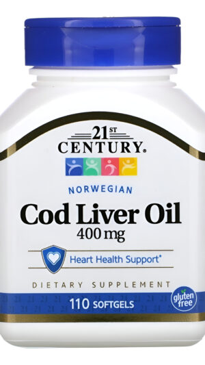 Cod Liver 21 Century 400mg 110 Capsulas Blandas