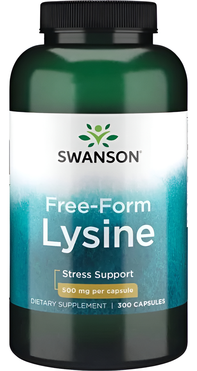 L Lysine De 300 Caps 500 Mg Aminoácidos Swanson